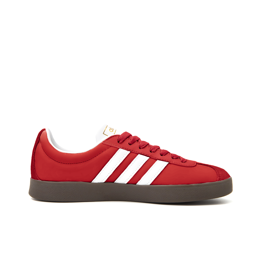 Adidas Neo VL Court 2.0 Anti-Slip Wear-Resistant Low-Top Skateboard Shoes Unisex Red