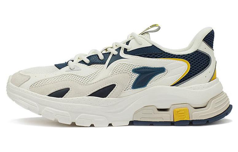 361° Anti-Slip Wear-Resistant Low-Top Sports Casual Shoes Men's White Blue
