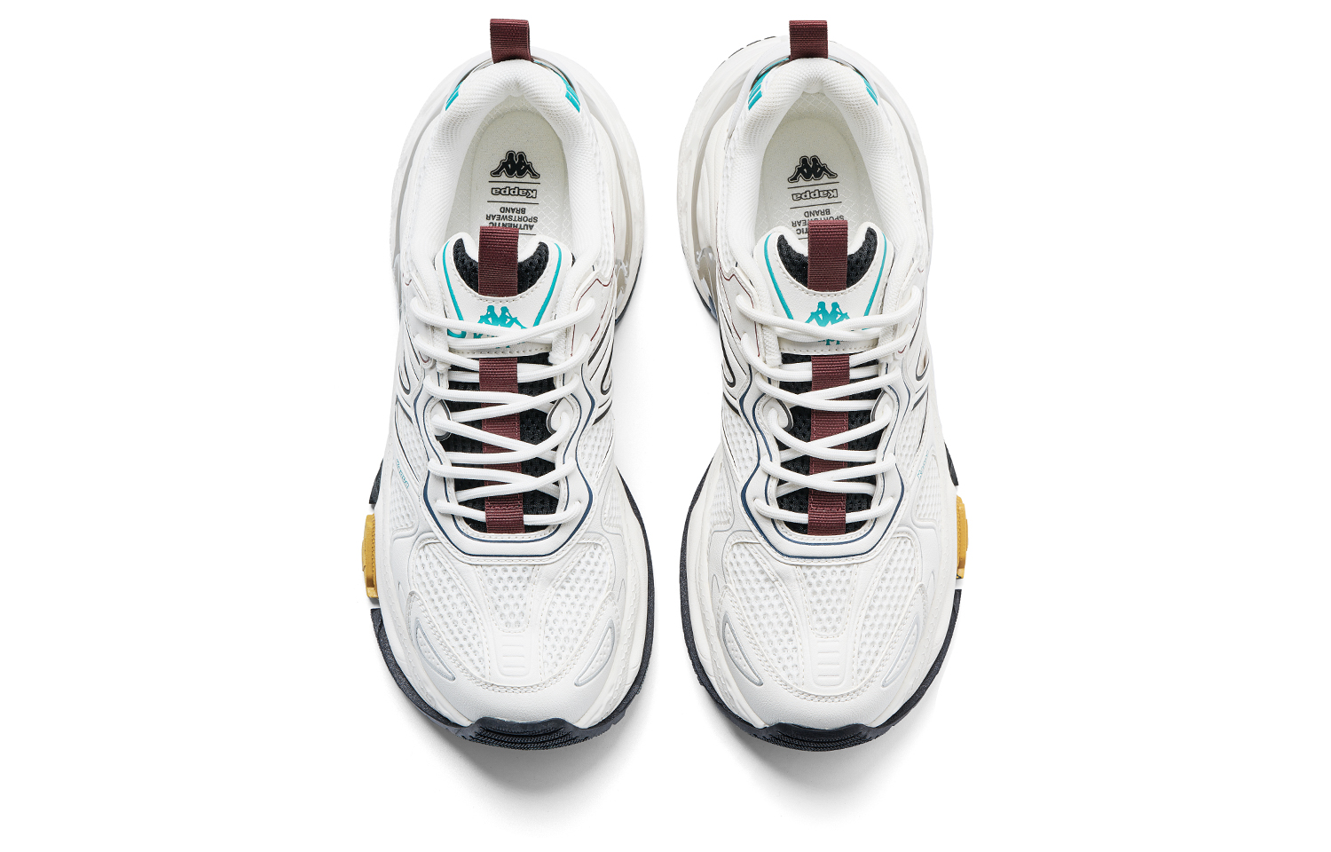 Kappa Wind Chaser 2 Back to Back Anti Slip Wear Resistant Low Top Chunky Sneakers Unisex Classic White купить в интернет-магазине Yoocart с быстрой доставкой по России.