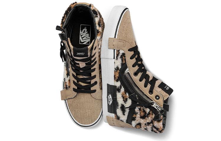 Vans Unisex SK8 HI Cap Mid Top Sneakers Brown/Black