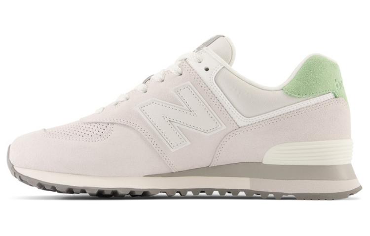 New Balance 574 Light Grey Mint Green Women's