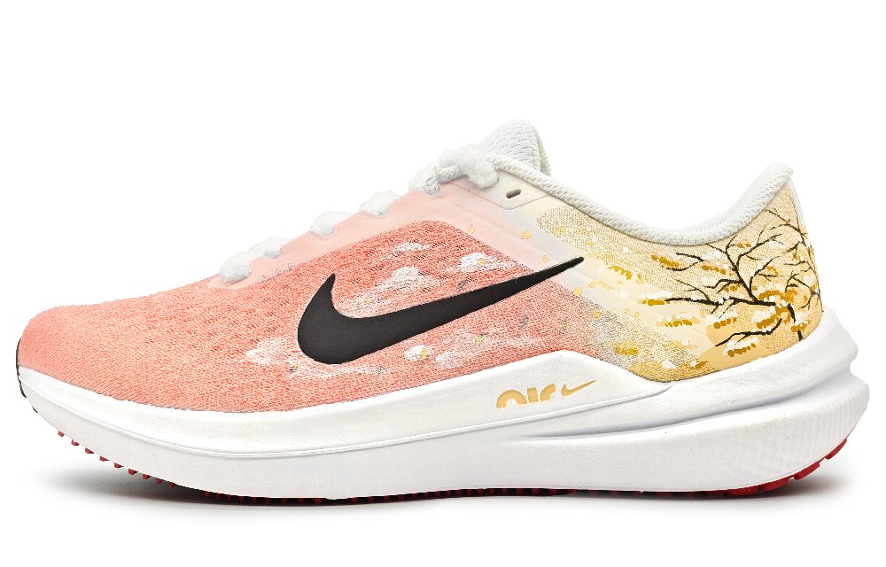 Nike Air Winflo 10 Low-Top Running Shoes Men's Yellow Pink
