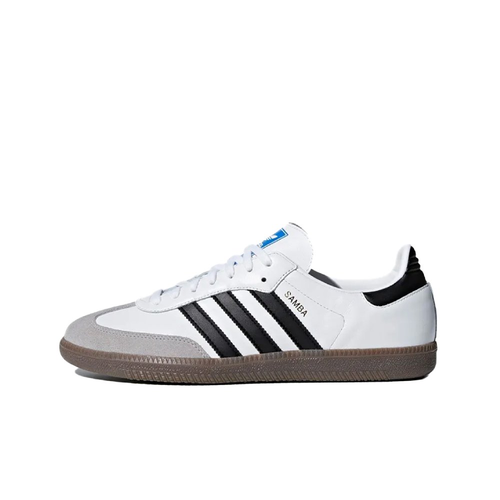 Adidas Originals SAMBA OG Moonlight Silver Engraved Anti Slip Wear Resistant Low Top Skateboard Shoes Women's Silver