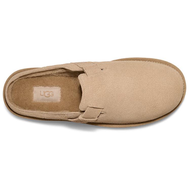 UGG Abrasion-Resistant Wrap-toe Slippers Unisex Beige