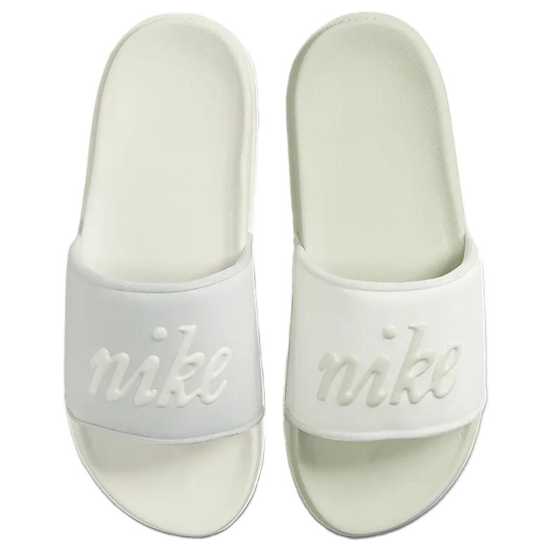 Nike Offcourt Slip Resistant Slide Slippers Women's White Silver купить в интернет-магазине Yoocart с быстрой доставкой по России.