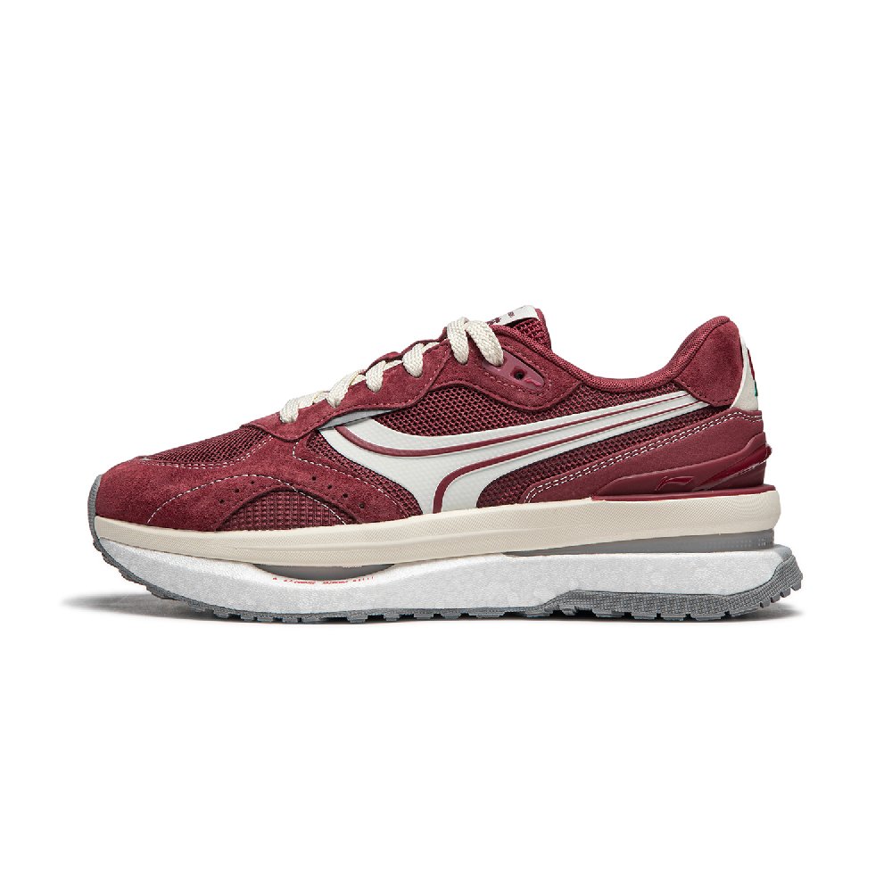 LiNing Honor RENEW Cushioning Anti-Slip Wear-Resistant Breathable Support Rebound Low-Top Casual Shoes Women's Red