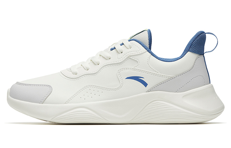 Anta Cushioning Abrasion Resistant Support Low Top Running Shoes Men's White Gray