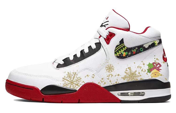 Nike Flight Legacy Mid-Top Vintage Basketball Shoes Men's Red White