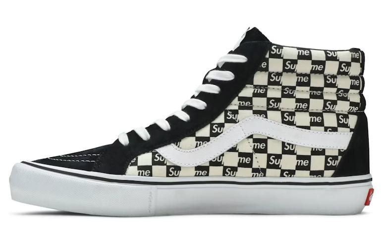 Vans Supreme X Sk8 Hi Pro 'Checkered Black'