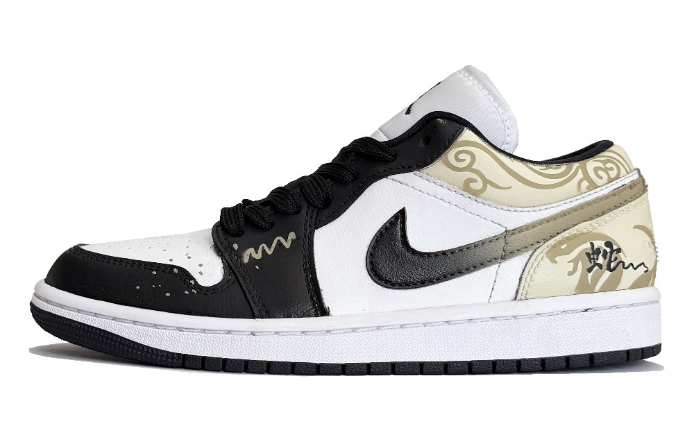 Jordan Air Jordan 1 Low Top Vintage Basketball Shoes Women's Black White