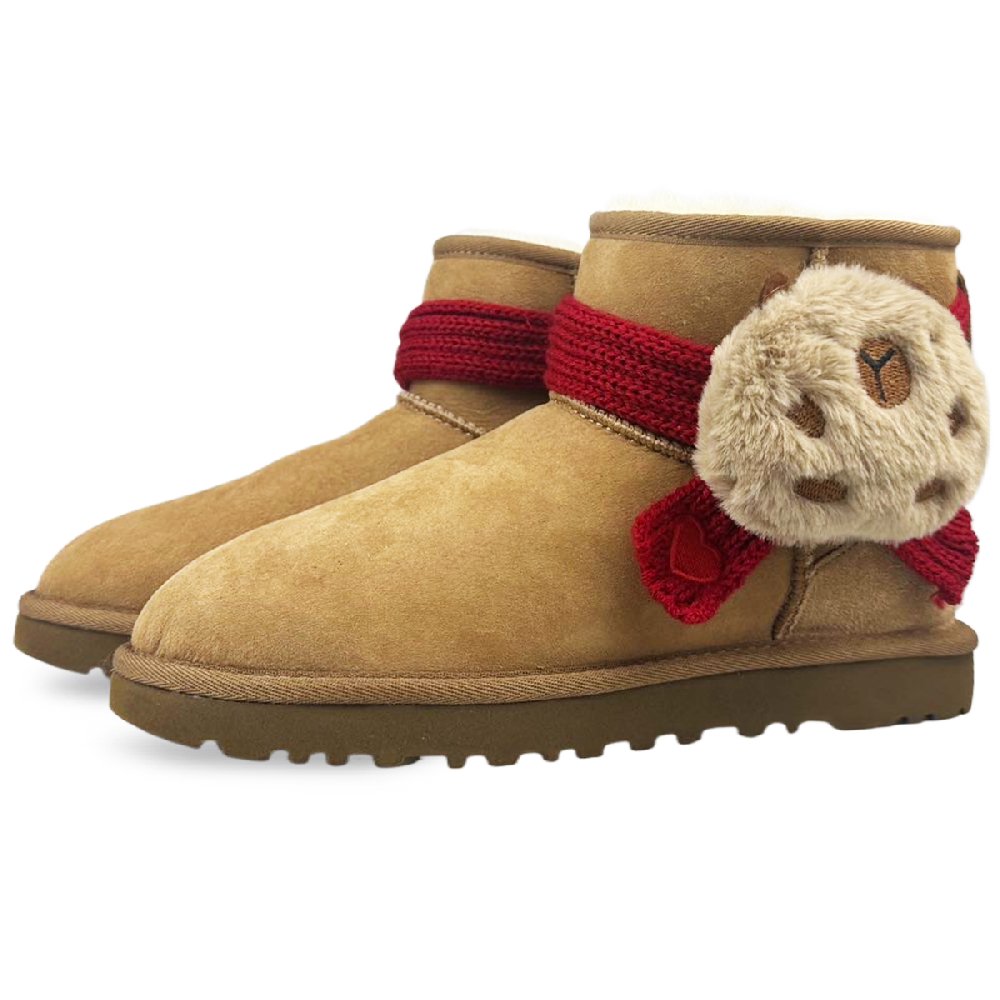 UGG CLASSIC MINI Warm And Wear-Resistant Short Snow Boots Women's Chestnut
