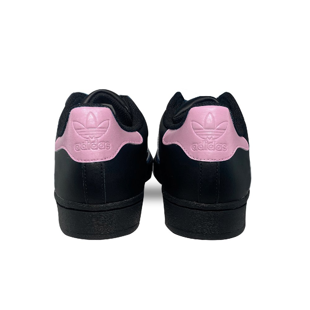 Adidas Originals SUPERSTAR Low Top Skateboard Shoes Unisex Black Pink