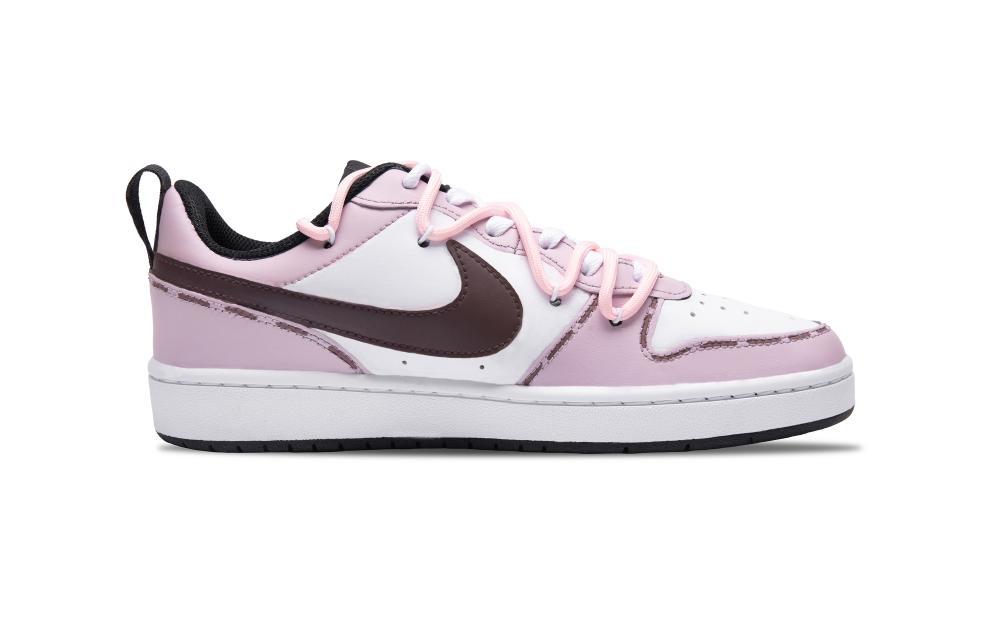 Nike Court Borough Florescence Non-slip Lightweight Low-Top Skateboard Shoes GS Pink Brown купить в интернет-магазине Yoocart с быстрой доставкой по России.