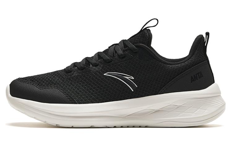 Anta Running Collection Shock Absorbers Slip Resistant Low Top Casual Running Shoes Women's Black White