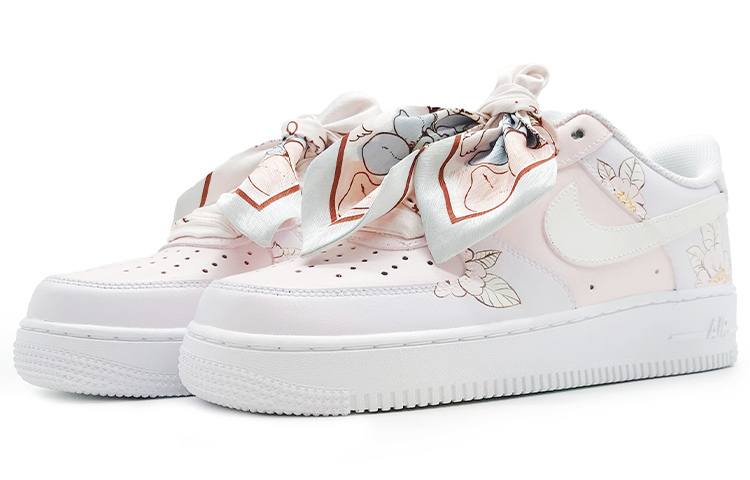 Nike Air Force 1 Slip Resistant Low top Skateboard Shoes Men's White Pink Special Shoe Box купить в интернет-магазине Yoocart с быстрой доставкой по России.