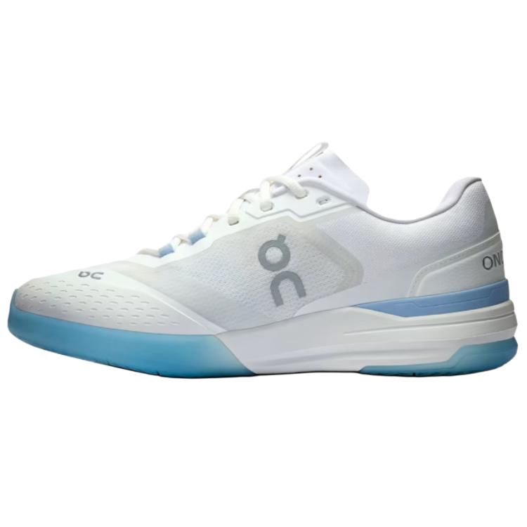On THE ROGER Advantage Pro Abrasion Resistant Low Top Tennis Shoes Men's White