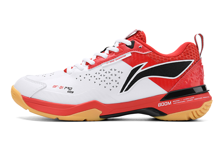 LiNing Blade Pro Anti Slip Wear Resistant Low Top Badminton Shoes Unisex White Red