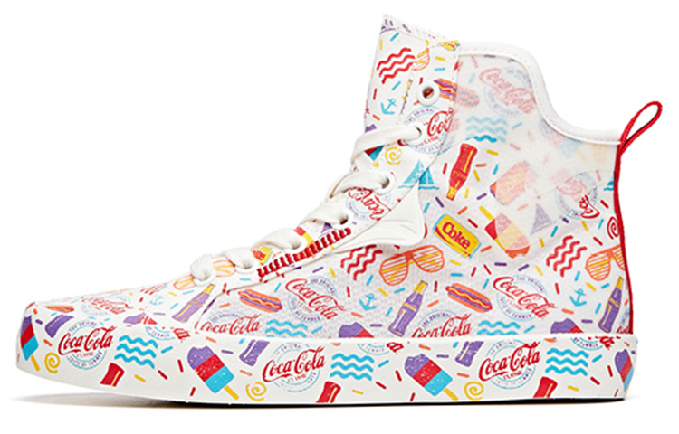 ANTA X Coca Cola Canvas 'White Multi Color' Women's