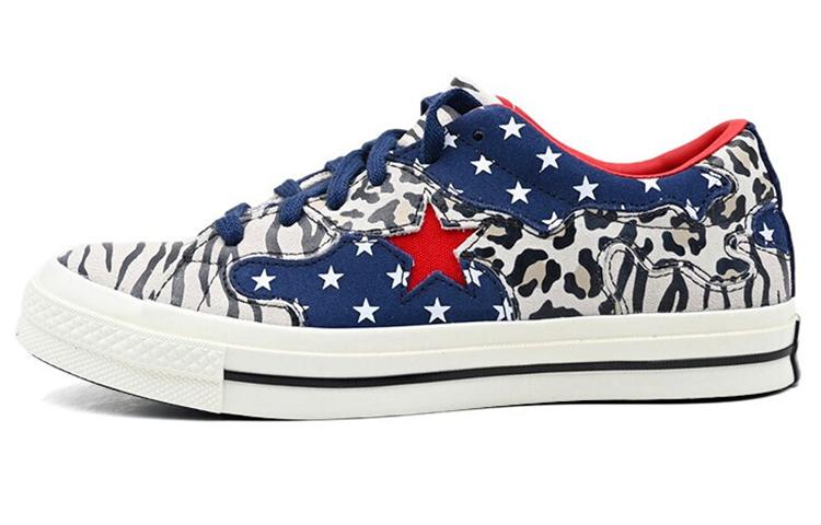 Converse One Star Leopard Grain Brown 'Black White Red'