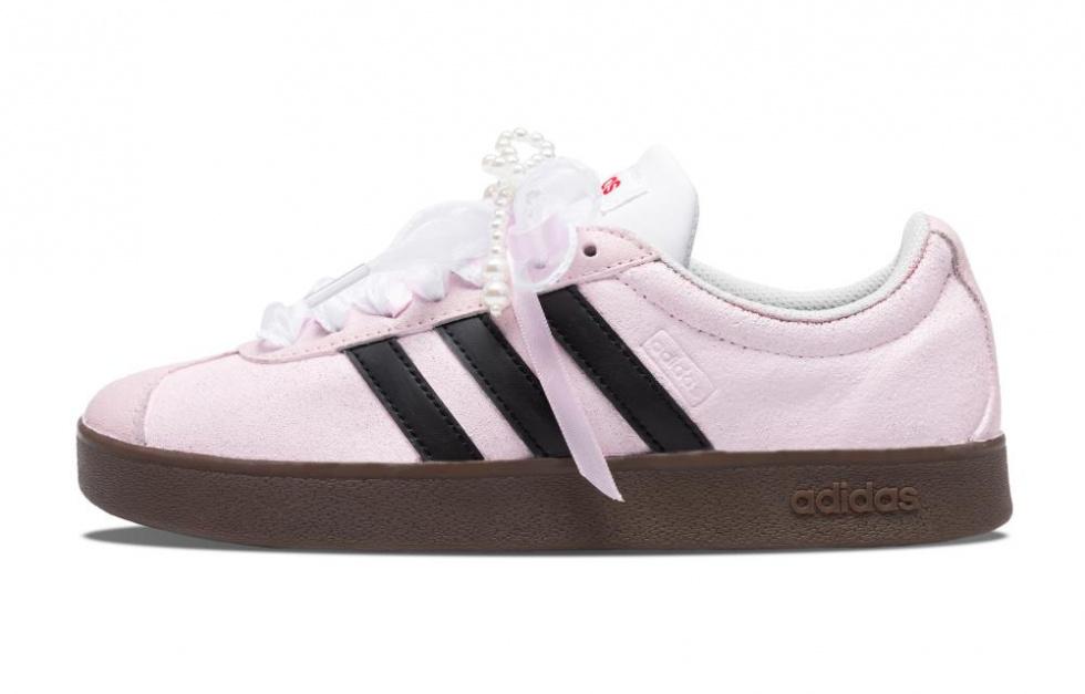 Adidas Neo Anti Slip Wear Resistant Low Top Skateboard Shoes Unisex Lotus Color