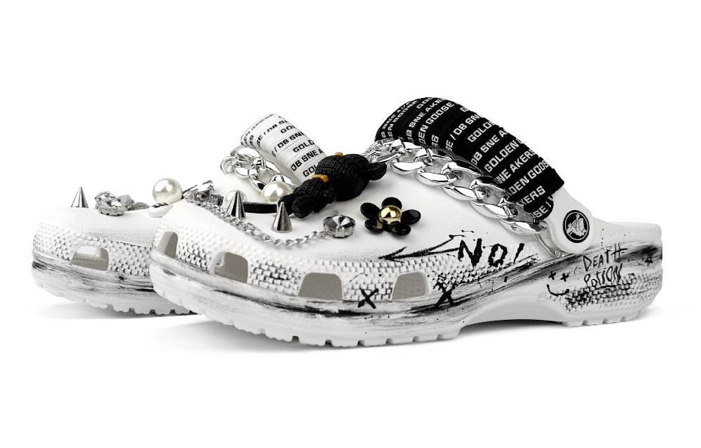 Crocs Classic Clog Clogs Unisex Black White