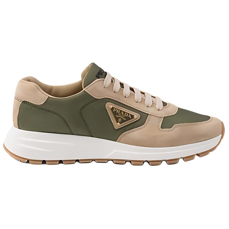 PRADA PRAX 1 Low Top Casual Shoes Men's Beige Green