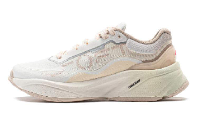 LiNing Soft Cushioning, Abrasion Resistant, Breathable, Lightweight Low Top Casual Shoes Women's White Pink