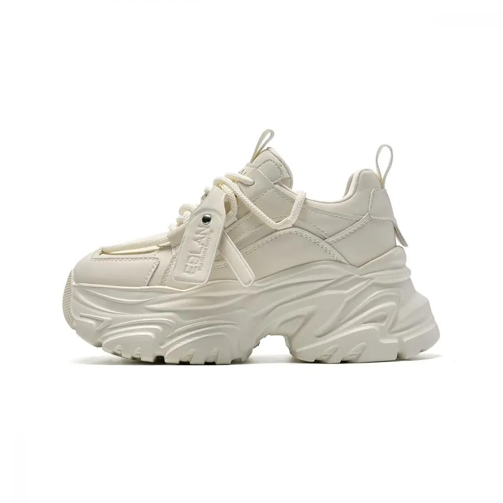 EBLAN Low Top Chunky Sneakers Women's Beige