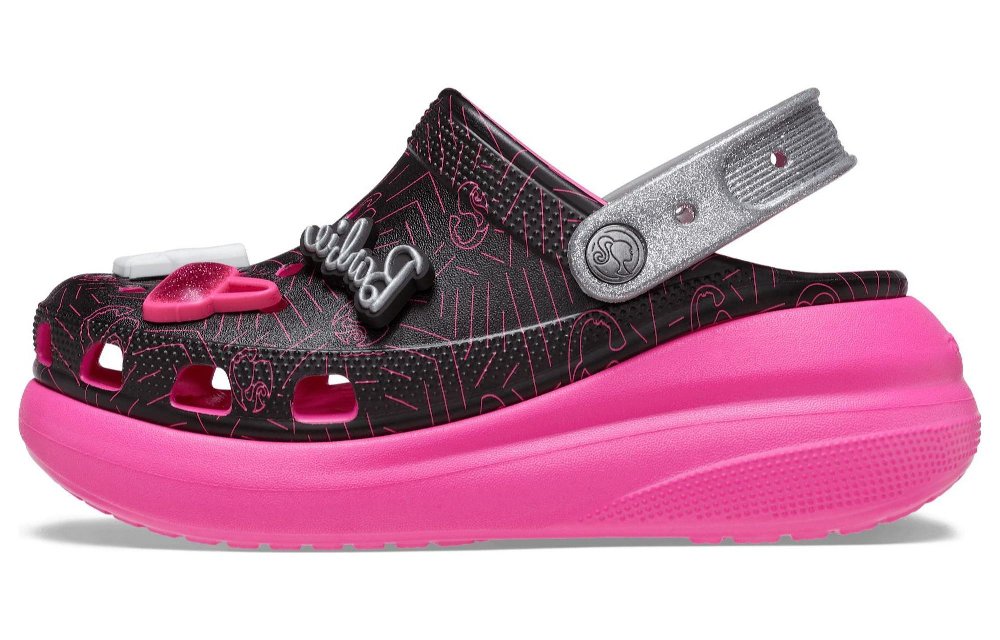 Crocs Crush Clog Barbie Black Pink Women's