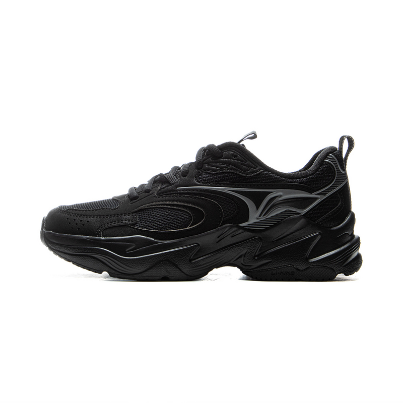 LiNing Wear resistant And Lightweight Low Top Casual Shoes Women's Cool Black