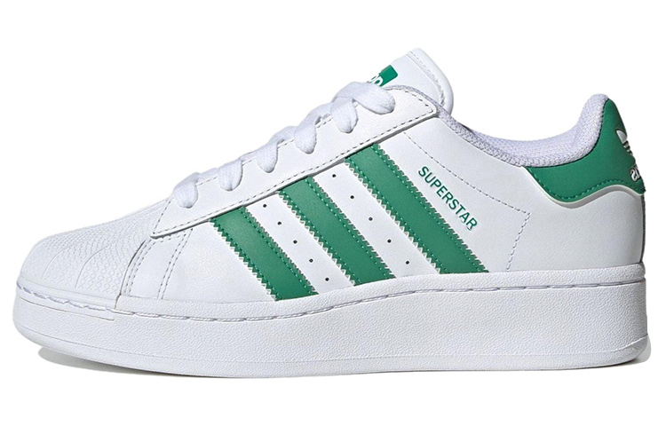 Adidas Superstar Xlg White Semi Court Green Women's