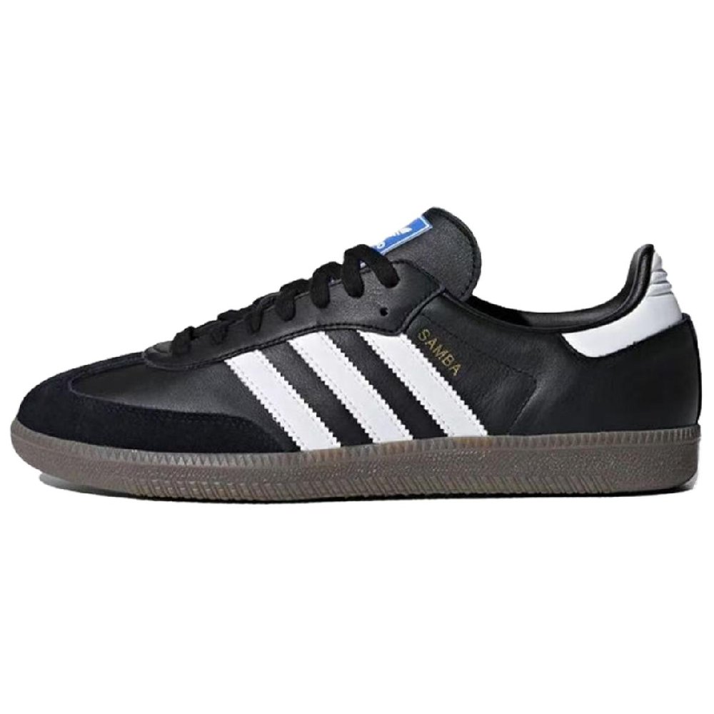 Adidas Originals SAMBA OG Coverage Slip Resistant And Abrasion Resistant Low Top Skateboard Shoes Unisex Black Pink