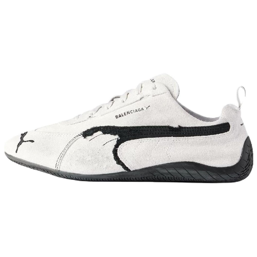 PUMA x Balenciaga Speedcat Collection Thin Sole Shoes Low Top Casual Shoes Unisex White