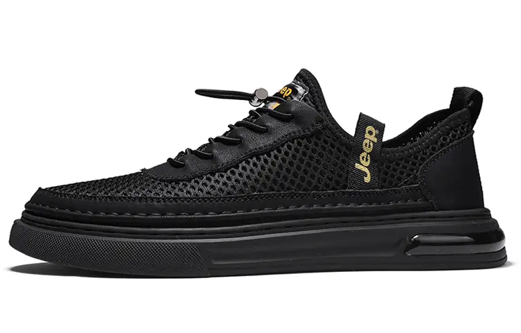 Jeep Skateboard Shoes Men's Black