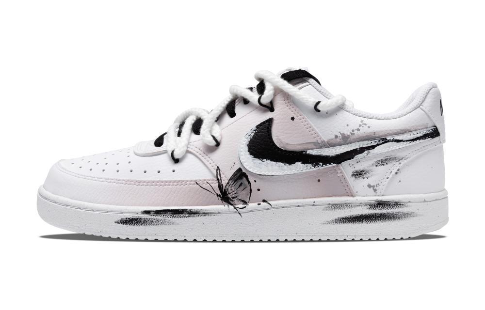 Nike Court Vision 1 Skateboard Shoes Men Low-Top White/Gray