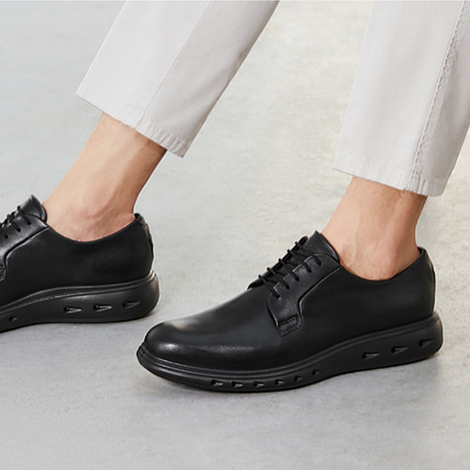 Ecco Hybrid Waterproof 720 Casual Shoes Men's Black