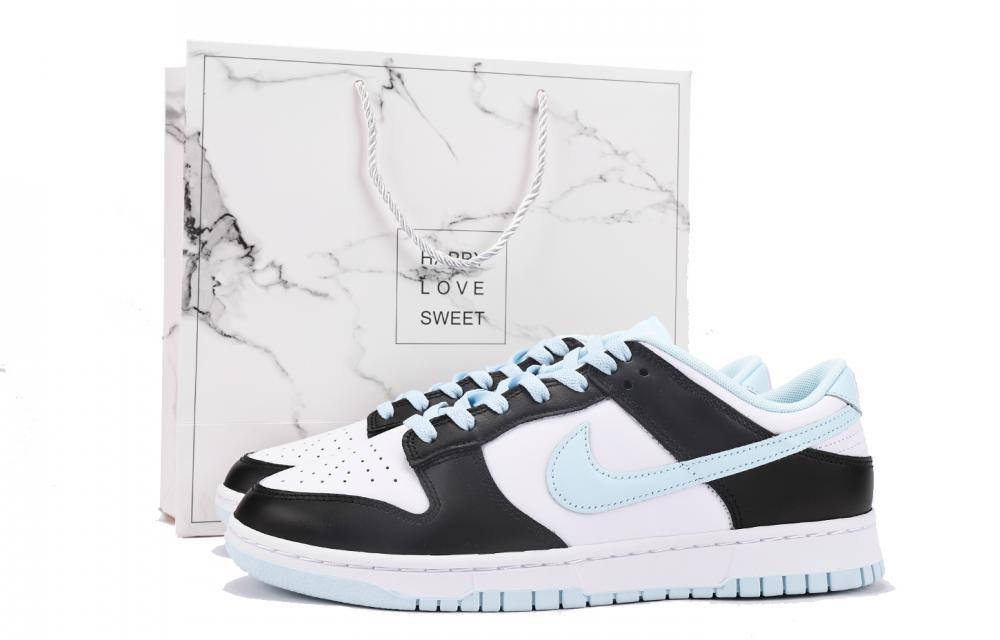 Nike Dunk Slip-Resistant Coverage Low-Top Skateboard Shoes Men's Blue Black
