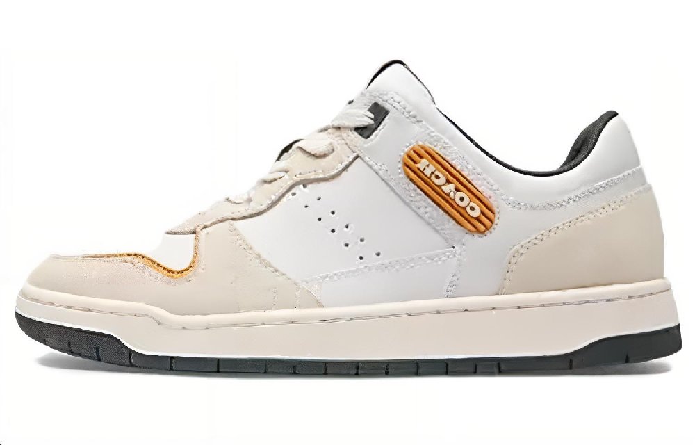 COACH C201 Low Top Skateboard Shoes Women's White