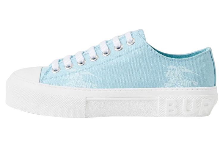 Burberry Low-Top Stylish Skateboarding Shoes Women's Light Blue