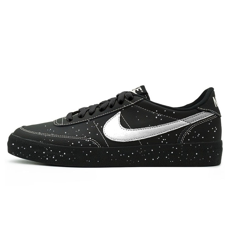 Nike Killshot 2 Anti-Slip Wear-Resistant Low-Top Skateboard Shoes Unisex Silver Black