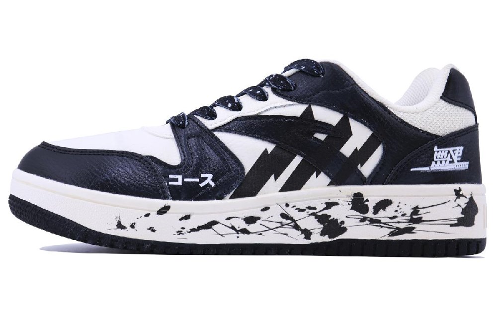 Anta Soldier SDS Anti-Slip And Wear-Resistant Lightweight Low-Top Skateboard Shoes Men's White Black