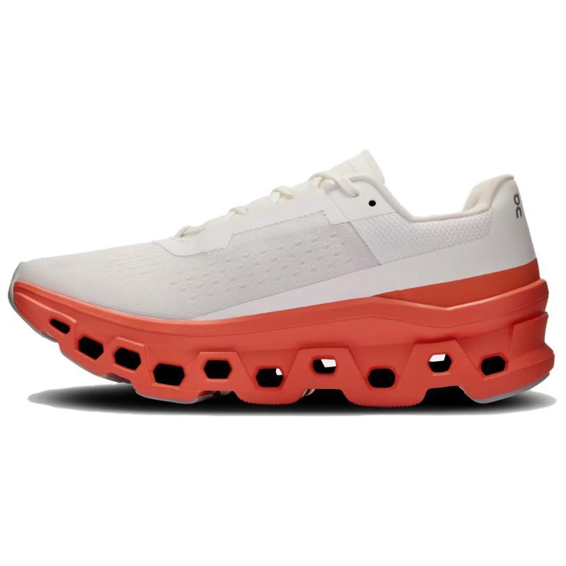 Women's Sneakers On Running CloudmOnster White/Flame купить в интернет-магазине Yoocart с быстрой доставкой по России.