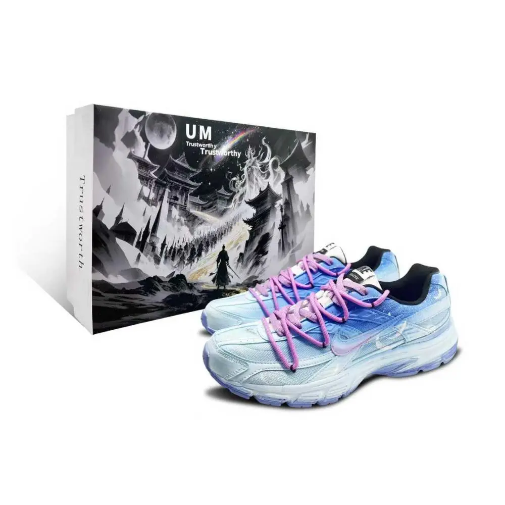 Nike Initiator Coverage Low top Casual Running Shoes Unisex Light Blue, Deep Sea Blue