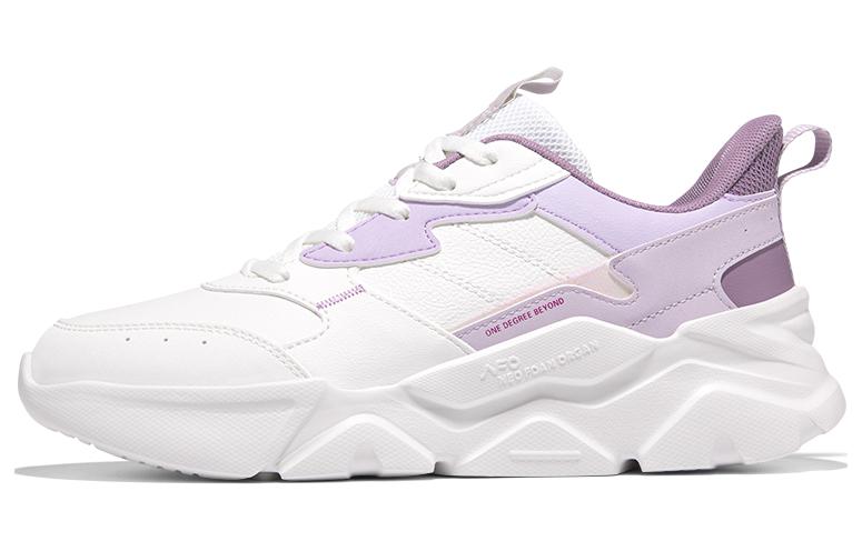 361° Breathable Water-Resistant Cushioning Low-Top Running Shoes Women's Purple White