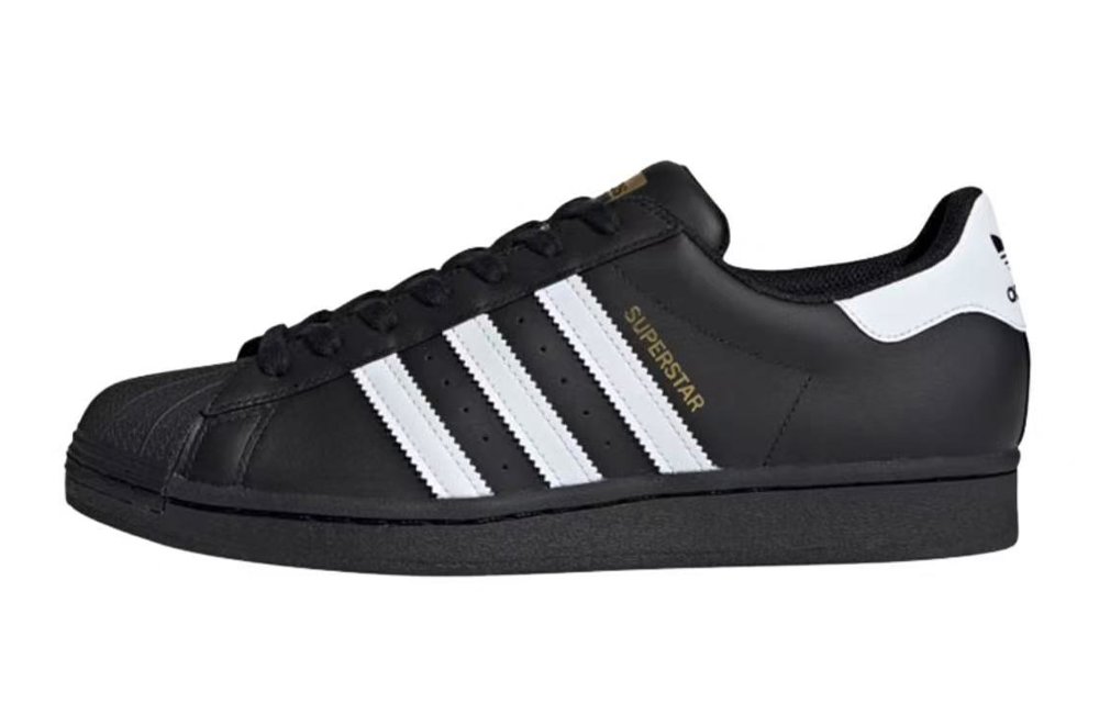 Adidas Originals SUPERSTAR Anti-Slip Wear-Resistant Low-Top Skateboard Shoes Unisex Black