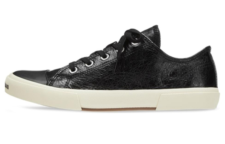 Balenciaga Paris Low Top Leather Sneaker Black