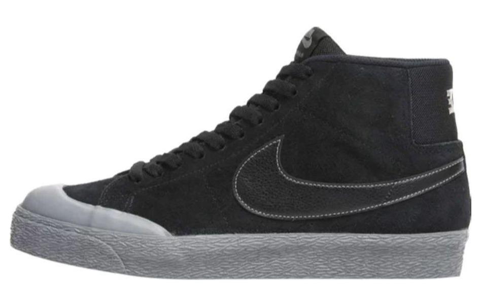 Nike Sb Blazer Zoom Mid Black/Black/Metallic Pewter
