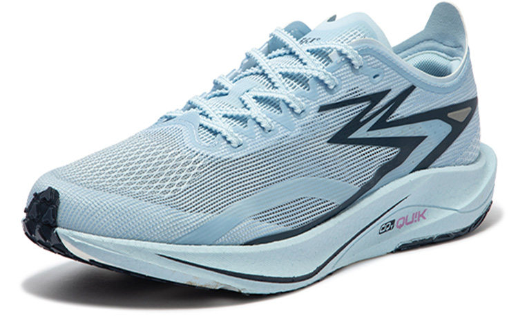 361° Speed Team Shock Absorbers Slip Resistant Abrasion Resistant Breathable Low top Running Shoes Unisex Glacier Blue