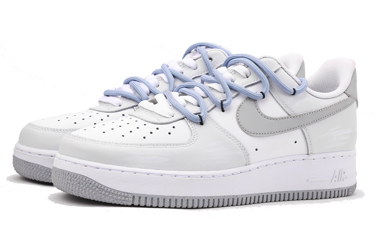 Nike Air Force 1 Coverage Anti-Slip And Wear-Resistant Low-Top Skateboard Shoes Men's Light Gray купить в интернет-магазине Yoocart с быстрой доставкой по России.