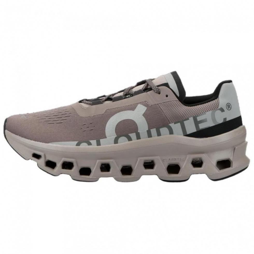On CloudmOnster Running Shoes Men Low-top Light Brown